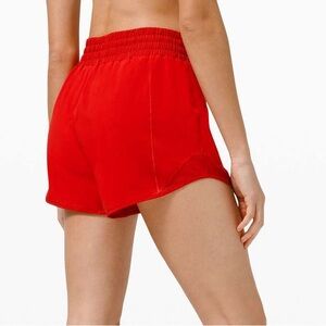 lululemon hotty hot high rise 4in - red